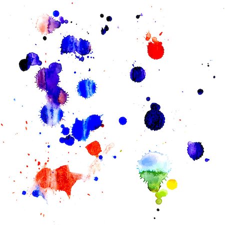 simsearch:400-05341596,k - Multicolored abstract background with watercolor paint splashes Stock Photo - Budget Royalty-Free & Subscription, Code: 400-07669937