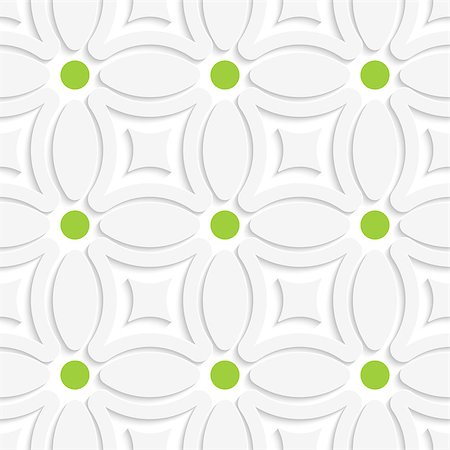 simsearch:400-07660280,k - Abstract 3d seamless background. Geometric white pattern with green dots and cut out of paper effect. Photographie de stock - Aubaine LD & Abonnement, Code: 400-07660237