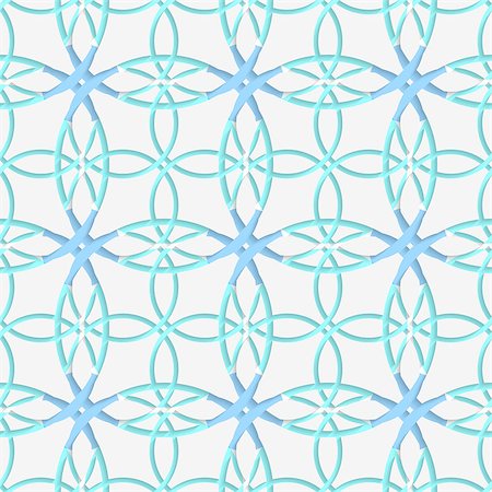 simsearch:400-07660280,k - Abstract 3d seamless background. Geometrical pattern with lace ornament and blue with cut out of paper effect. Photographie de stock - Aubaine LD & Abonnement, Code: 400-07660242