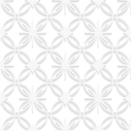 simsearch:400-07660280,k - Abstract 3d seamless background. White detailed ornament with out of paper effect. Photographie de stock - Aubaine LD & Abonnement, Code: 400-07660258