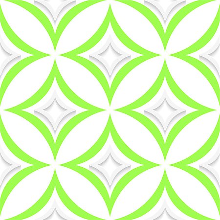 simsearch:400-07660293,k - Abstract 3d seamless background. White and green pointy rhombuses with out of paper effect. Fotografie stock - Microstock e Abbonamento, Codice: 400-07660250