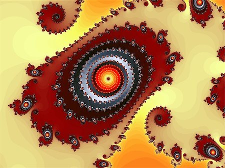 simsearch:400-07658869,k - Digital computer graphic - rendering patterned fractal background with spirals for design. Photographie de stock - Aubaine LD & Abonnement, Code: 400-07660306