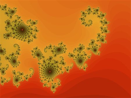 simsearch:400-07656707,k - Digital computer graphic - rendering patterned fractal background with spirals for design. Stock Photo - Budget Royalty-Free & Subscription, Code: 400-07660314