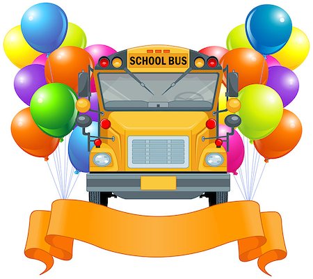 simsearch:400-08162481,k - Illustration of American school bus Stock Photo - Budget Royalty-Free & Subscription, Code: 400-07660663