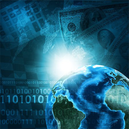simsearch:700-02265012,k - Earth, world map and calculator on money background. Business concept. Elements of this image are furnished by NASA Foto de stock - Super Valor sin royalties y Suscripción, Código: 400-07660794