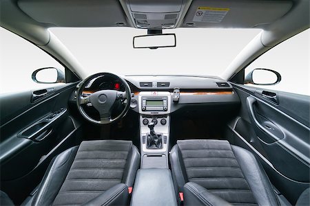driving new car - Interior of luxury car Stock Photo - Budget Royalty-Free & Subscription, Code: 400-07661301