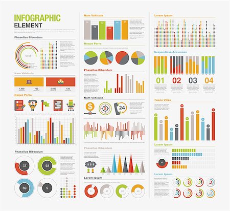 statistics design - Big set of infographics elements Stock Photo - Budget Royalty-Free & Subscription, Code: 400-07661458