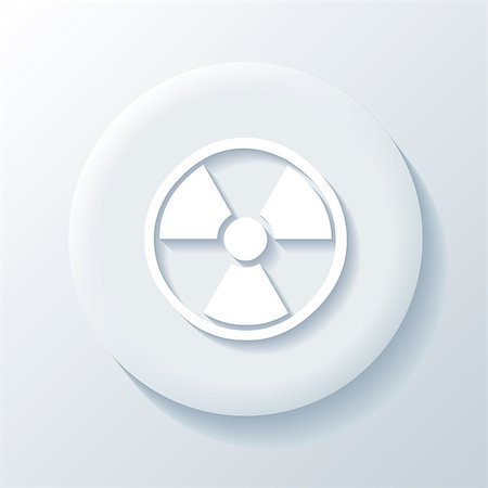 simsearch:400-07661625,k - Nuclear 3D Paper Icon on a white background Stock Photo - Budget Royalty-Free & Subscription, Code: 400-07661618