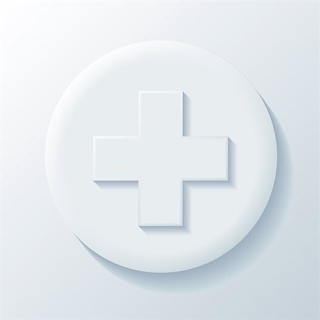 simsearch:400-07661639,k - Medicine 3D Paper Icon on a white background Stock Photo - Budget Royalty-Free & Subscription, Code: 400-07661626