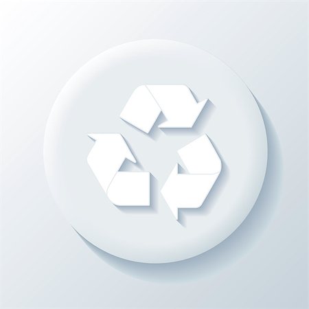 simsearch:400-07661639,k - Recycling 3D Paper Icon on a white background Stock Photo - Budget Royalty-Free & Subscription, Code: 400-07661628