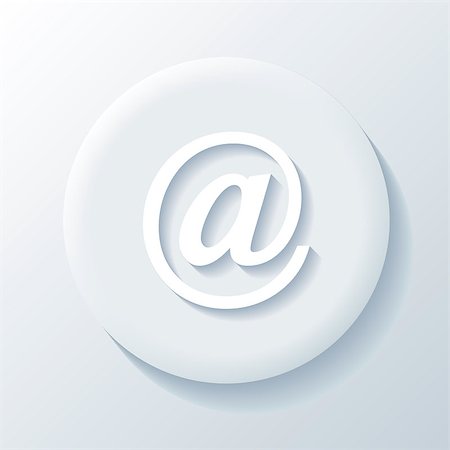 simsearch:400-07661639,k - Email 3D Paper Icon on a white background Stock Photo - Budget Royalty-Free & Subscription, Code: 400-07661634