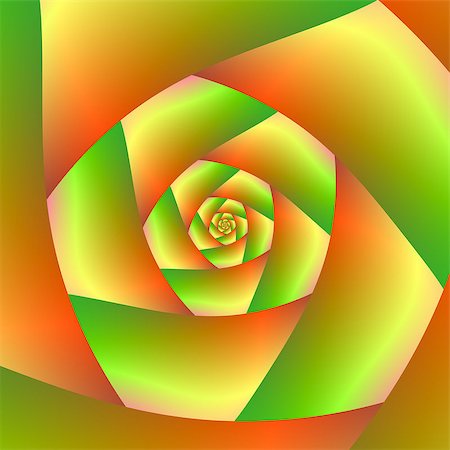 simsearch:400-06699301,k - A digital abstract fractal image with a spiral design in yellow, orange and green. Stock Photo - Budget Royalty-Free & Subscription, Code: 400-07661815