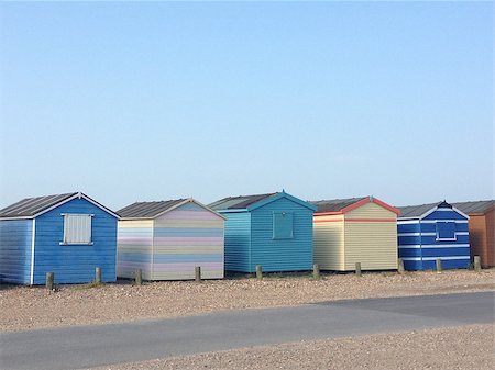 simsearch:400-06638821,k - Painted Beach Huts Stock Photo - Budget Royalty-Free & Subscription, Code: 400-07661909