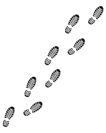shoe vector - footprint Stock Photo - Budget Royalty-Free & Subscription, Code: 400-07662345