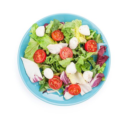 simsearch:400-06485512,k - Fresh healthy salad. Isolated on white background Stock Photo - Budget Royalty-Free & Subscription, Code: 400-07662598