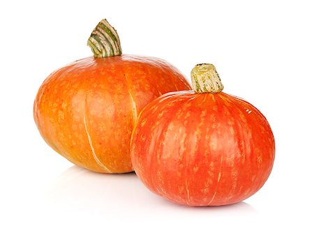 simsearch:400-07828867,k - Two ripe small pumpkins. Isolated on white background Photographie de stock - Aubaine LD & Abonnement, Code: 400-07662625