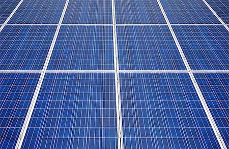 solar panels business - detail of blue solar panel plant, top view Stock Photo - Budget Royalty-Free & Subscription, Code: 400-07676096