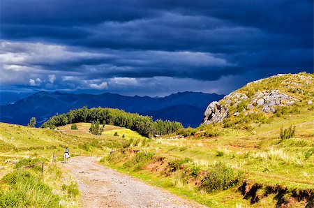 The Andes in Peru near the city of Cusco Stock Photo - Budget Royalty-Free & Subscription, Code: 400-07676122