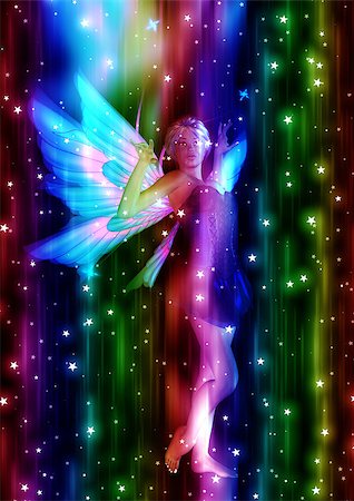diadème - Abstract illustration with fairy and glowing stars background. Stock Photo - Budget Royalty-Free & Subscription, Code: 400-07676237