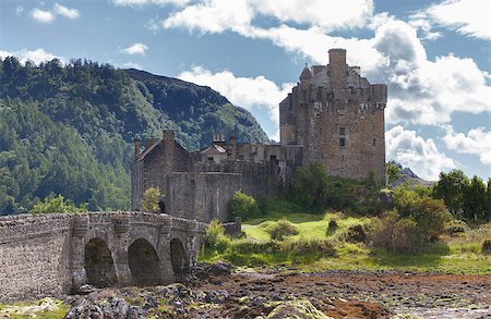 picture of house with high grass - Calm sky over ruins of a small castle Stock Photo - Budget Royalty-Free & Subscription, Code: 400-07676319