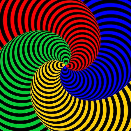 simsearch:400-07551581,k - Design colorful swirl circular movement illusion background. Abstract strip distortion backdrop. Vector-art illustration Foto de stock - Royalty-Free Super Valor e Assinatura, Número: 400-07676341