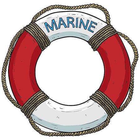 simsearch:400-06325631,k - marine theme, lifebuoy, this illustration may be useful as designer work Stock Photo - Budget Royalty-Free & Subscription, Code: 400-07676403