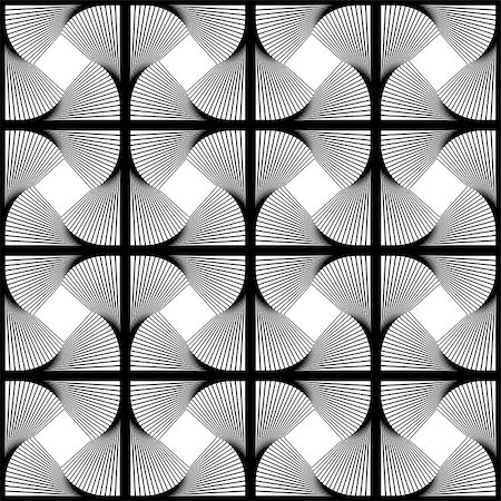 simsearch:400-07830300,k - Design seamless swirl movement geometric pattern. Abstract monochrome waving lines background. Speckled twisted texture. Vector art Stockbilder - Microstock & Abonnement, Bildnummer: 400-07676435