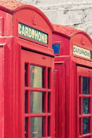 simsearch:400-07896956,k - Photo of red traditional telephone box Stock Photo - Budget Royalty-Free & Subscription, Code: 400-07676636
