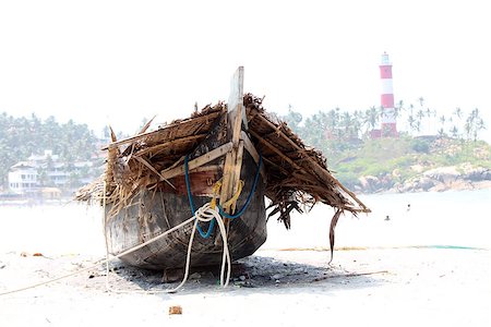 fishing boats in kerala - Photo of fishing boats on the sea, India, Kerala Stock Photo - Budget Royalty-Free & Subscription, Code: 400-07676639