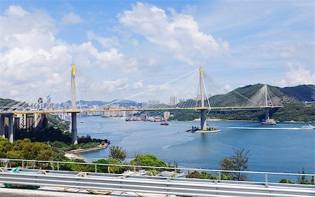 simsearch:400-07715860,k - highway bridge in hong kong at day Foto de stock - Super Valor sin royalties y Suscripción, Código: 400-07676824