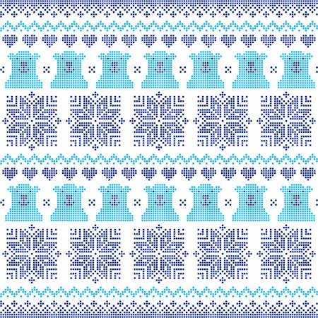 simsearch:400-07107883,k - Nordic folk art vector background - vector Scandinavian embroidery style Foto de stock - Super Valor sin royalties y Suscripción, Código: 400-07676835