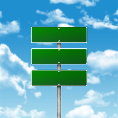 simsearch:400-07677344,k - Crossroads road sign. Blue sky and clouds as backdrop Stock Photo - Budget Royalty-Free & Subscription, Code: 400-07677329