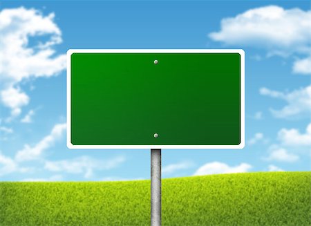 simsearch:400-07677344,k - Crossroads road sign. Green grass and blue sky as backdrop Stock Photo - Budget Royalty-Free & Subscription, Code: 400-07677337