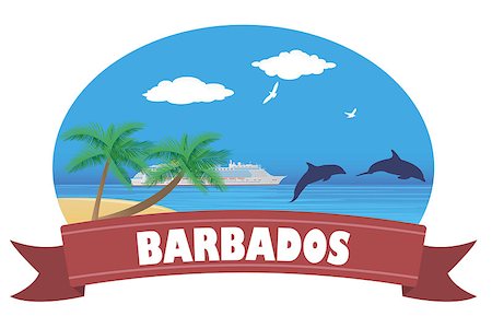 Barbados. Travel and tourism. For you design Stock Photo - Budget Royalty-Free & Subscription, Code: 400-07677362