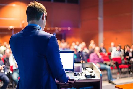 Speaker at Business Conference and Presentation. Audience at the conference hall. Stock Photo - Budget Royalty-Free & Subscription, Code: 400-07677386