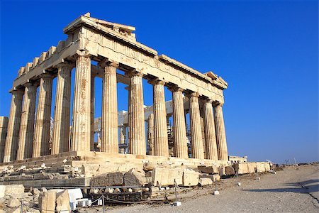 Parthenon on the Acropolis in Athens, Greece Fotografie stock - Microstock e Abbonamento, Codice: 400-07678506