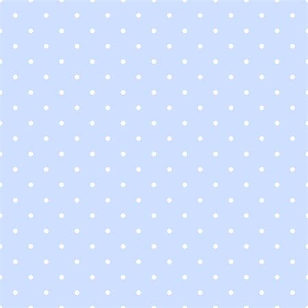 Seamless vector pattern with white polka dots on a pastel blue background. For web design, desktop wallpaper, kids background, art, decoration or scrapbook. Stock Photo - Budget Royalty-Free & Subscription, Code: 400-07678993