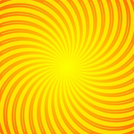 Orange and yellow sun rays vector vintage background Stock Photo - Budget Royalty-Free & Subscription, Code: 400-07679619