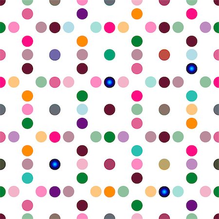 simsearch:400-07053213,k - Seamless patterned  texture with colorful polka dots Foto de stock - Super Valor sin royalties y Suscripción, Código: 400-07670060