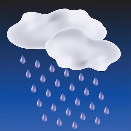 simsearch:400-08021518,k - colorful illustration with clouds and drops of rain for your design Stock Photo - Budget Royalty-Free & Subscription, Code: 400-07670600