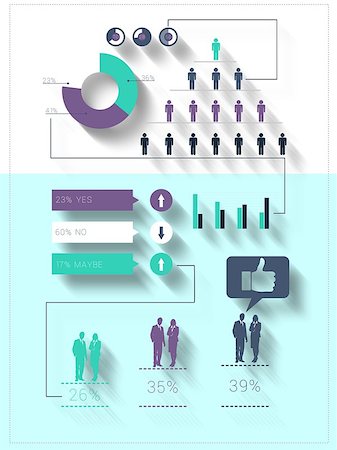 statistique - Digitally generated blue and purple business infographic on white background Photographie de stock - Aubaine LD & Abonnement, Code: 400-07687288