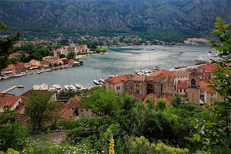 simsearch:400-04913744,k - View of the Kotor and Kotor Bay. Montenegro Photographie de stock - Aubaine LD & Abonnement, Code: 400-07680010