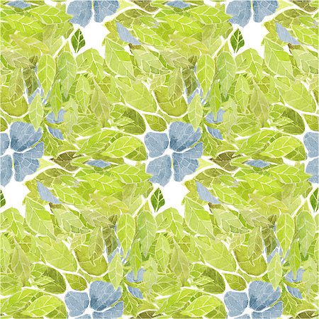 simsearch:400-08157798,k - Abstract seamless pattern with green leaves.Watercolor. Stock Photo - Budget Royalty-Free & Subscription, Code: 400-07680152