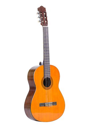 simsearch:400-07301387,k - classic guitar isolated on white background Foto de stock - Super Valor sin royalties y Suscripción, Código: 400-07680558