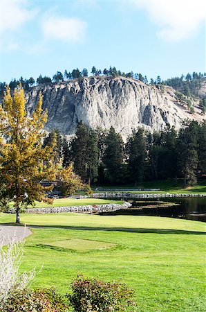 Kelowna Golf and Country Club golfing green Foto de stock - Royalty-Free Super Valor e Assinatura, Número: 400-07680814