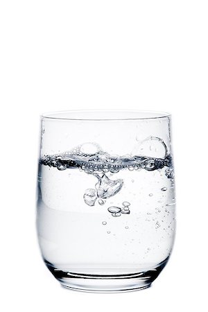 simsearch:400-06918144,k - glass with pure water on white background Stock Photo - Budget Royalty-Free & Subscription, Code: 400-07681018