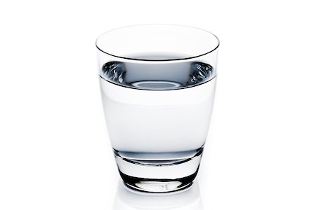 simsearch:400-06918144,k - glass with water on white background Stock Photo - Budget Royalty-Free & Subscription, Code: 400-07681040