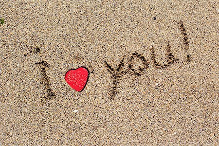 simsearch:400-08495448,k - I love you note on the beach Stock Photo - Budget Royalty-Free & Subscription, Code: 400-07681146