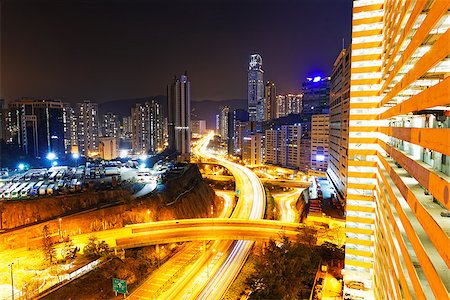 simsearch:841-03867946,k - traffic in Hong Kong city at sunset time Stock Photo - Budget Royalty-Free & Subscription, Code: 400-07681274