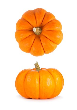 simsearch:400-08400066,k - Mini orange pumpkins isolated on a white background. Photographie de stock - Aubaine LD & Abonnement, Code: 400-07681505